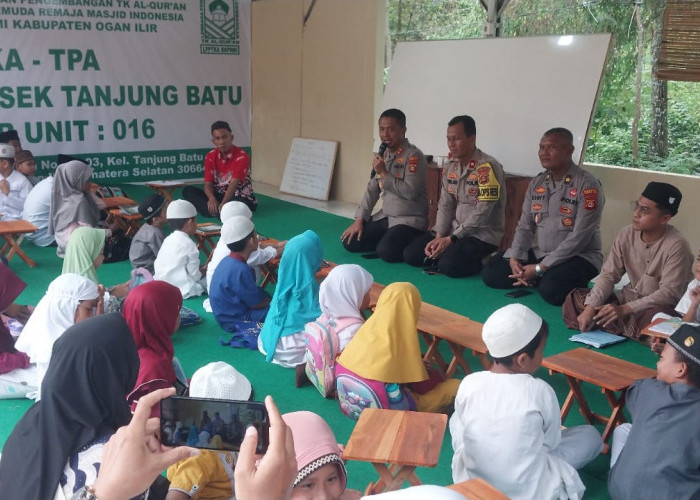 Kapolres Ogan Ilir Tinjau  TKA-TPA Al-Aqso dan Kesiapan Peresmian Gedung Pelayanan Polsek Tanjung Batu