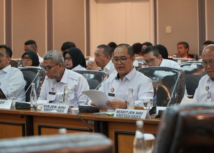 RDP dengan Komisi XIII DPR, Dirjen AHU Sampaikan Capaian Kinerja