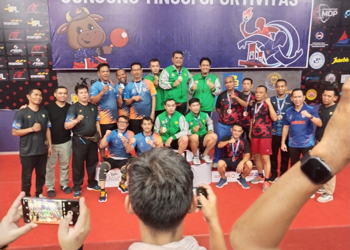 Tim Pemkot Palembang Juara Tenis Meja Beregu Putra Porprov Korpri 2025