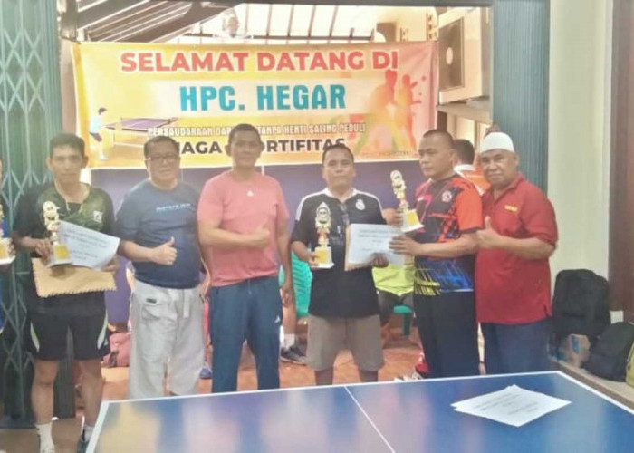 Ini Pemenang Turnamen Tenis Meja Ganda HPC Asrul Sani Cup Palembang