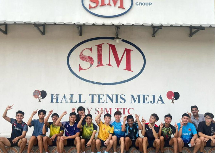 Timnas Tenis Meja Putra Filipina Ikuti Latihan di Pelatda Lampung