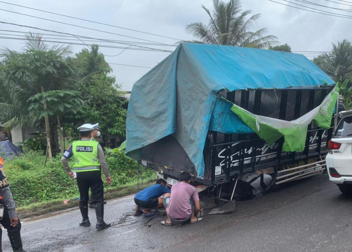 Khawatir  Macet Ada Truk Rusak, Satlantas-Dishub Ogan Ilir Atur Lalu Lintas