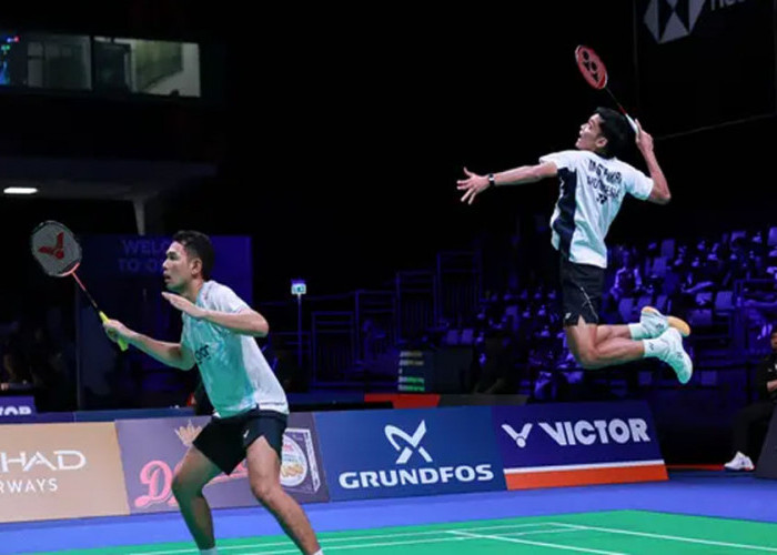 Tumbangkan Ganda China, Fajar/Fikri Tembus Final Denmark Open 2025