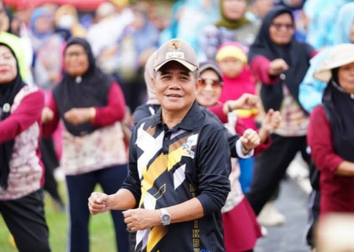 Semarak HUT ke 21 Ogan Ilir, Fun Bike, Jalan Santai dan Senam Bersama