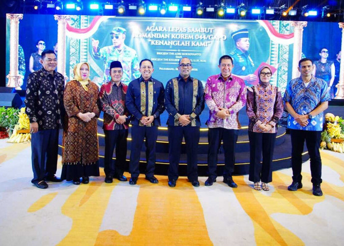 Hadiri Lepas Sambut Danrem 044 Gapo, Bupati Muba Siap Bersinergi dengan Pejabat Baru