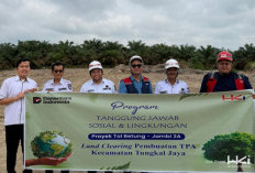 Dukung Pengelolaan Sampah yang Baik, HKI Laksanakan Clearing Area untuk Area TPA Tungkal Jaya