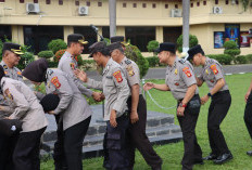 Apel Perdana Pasca Lebaran, Kapolres Ogan Ilir Pimpin Halal Bihalal dan Tekankan Profesionalisme Personel