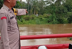 Waspada, Debit  Sungai Ogan Alami Peningkatan, Polsek Muara Kuang Lakukan Pengecekan