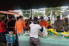 2000 Paket Sembako Ludes Terjual, Polres Ogan Ilir -PT SPF Gelar  Pasar Murah di Dua  Titik