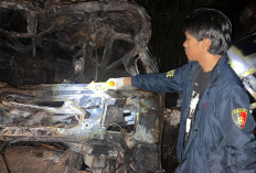 Dua Dump Truck Batu Bara Tabrakan Hingga Terbakar,  Sopir Warga Ogan Ilir Tewas Terpanggang