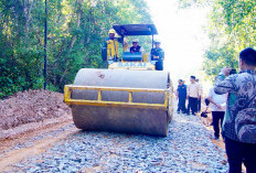 Jalan C5-Rimba Ukur Diperbaiki, Bupati Muba Tinjau Langsung Perbaikan 