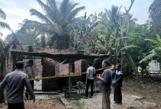 Menjelang Lebaran, Rumah Warga di Rantau Panjang Ogan Ilir Hangus Terbakar