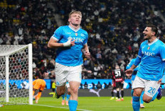 Tumbangkan AC Milan 2-0, Napoli Melaju ke Final Supercoppa Italia 