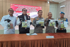 Polres Ogan Ilir  Gagalkan Penyelundupan 4,2 Kg Sabu, Selamatkan 17 200 Orang Pengaruh Narkotika
