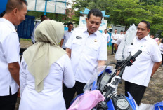 Pemkab Muba Terima Bantuan 16 Kendaraan Operasional dari Kemenduk RI