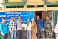 BLT di Desa Kertabayang Ogan  Ilir Disalurkan,  Polsek  Rantau Alai Lalukan Pengamanan