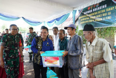 Perkuat Akses Desa, Dandim 0402/OKI Ikuti Vicon Ground Breaking Jembatan Beton Arisan Jaya