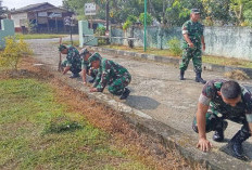 Danrem Sambangi Koramil 404-01/Gelumbang, Tekankan Kebersihan dan Pemanfaatan Pangkalan