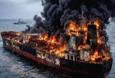 Diserang IRGC, Kapal Tanker Raksasa Kuwait Terbakar di Pelabuhan Dubai 