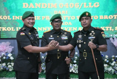 Danrem 044/Gapo Pimpin Sertijab Komandan Kodim 0406/Lubuk Linggau