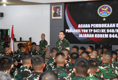 Bimtek Yon TP Korem 044/Gapo, Danrem Fokus pada Peningkatan Kompetensi