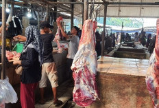 H-1 Harga Daging di Pasar Indralaya  Ogan Ilir   Rp 150 ribu Perkilogram