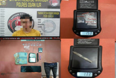 Polres Ogan Ilir  Tangkap Dua Pengedar Sabu di Sejaro Sakti