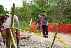 Wabup Ogan Ilir Tinjau  Langsung Jembatan Rusak di Kecamatan Payaraman