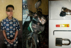 Maling Motor di Warung Desa Sukaraja Baru  Ogan Illr  Diamankan Polsek Indralaya