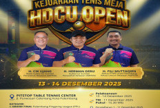 Turnamen Tenis Meja HDCU Open 2025, Jambi-Lampung Telah Daftar