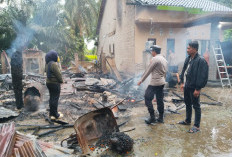 Saat Tertidur Rumah Terbakar,  Terjadi di Desa Ketapang II, Kecamatan Rantau Panjang Ogan Ilir