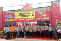 Waka Polres Ogan Ilir Bersama Tim Supervisi Polda Sumsel Cek Kesiapan Pos Pam Nataru Tol Keramasan