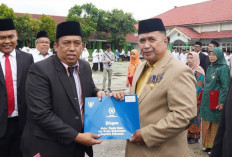 Staf  Ahli Ibnu Hardi Jadi Irup Upacara Peringatan HAB ke-80  di Ogan Ilir