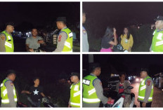 Cegah Terjadinya Tindak Pidana dan Gangguan Kamtibmas, Polsek Pemulutan Laksanakan KRYD di Malam Hari Libur