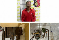 Rel Kereta Api di Indralaya Utara Digondol Maling , Polres  Ogan Ilir Berhasil Tangkap Pelakunya